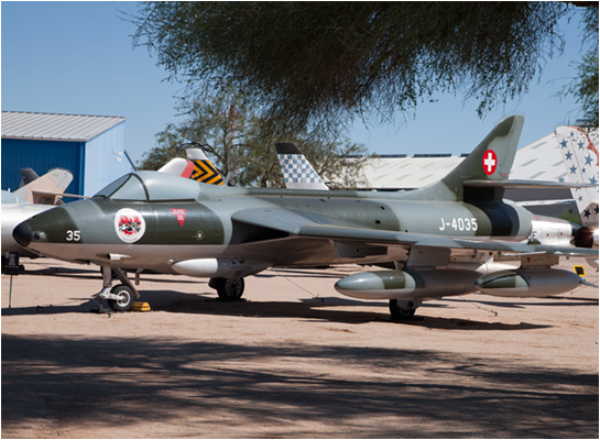 Hawker Hunter F5B PIma air and space museum