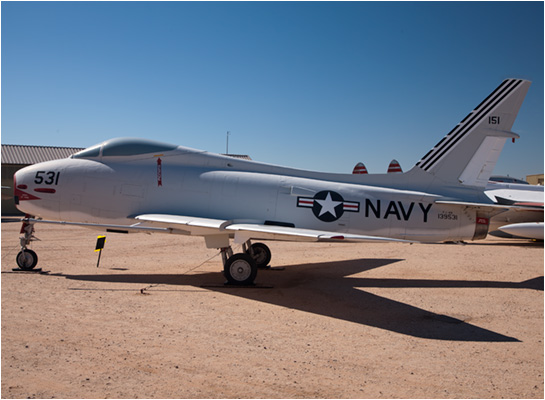 North American AF-1E Fury pima pictures
