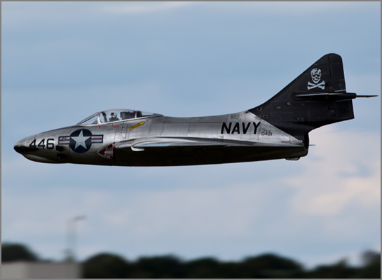Grumman F9F Cougar fighter plane