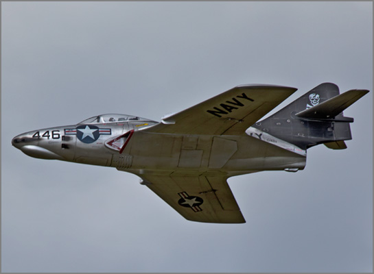 Grumman F9F Cougar fighter jey airplane