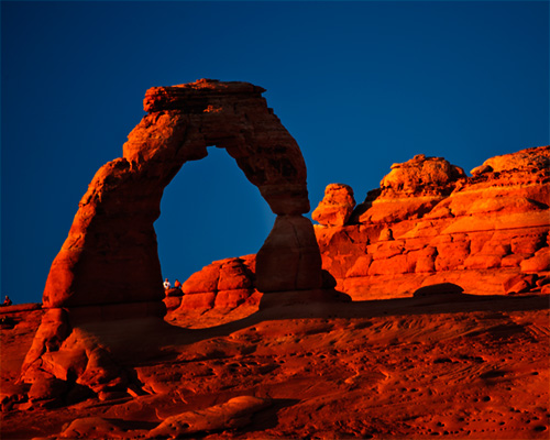 arches national park sunset delicate arch