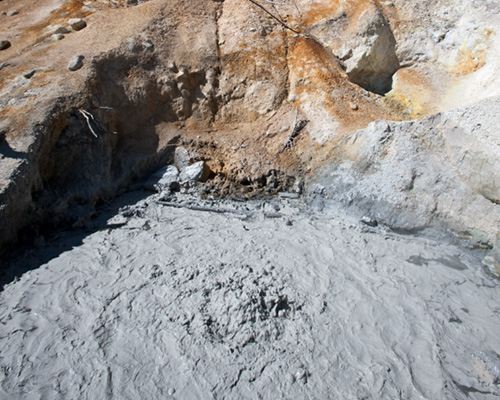 mud pot lassen volcanic